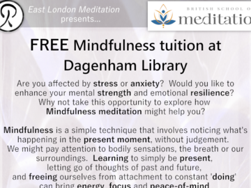 Free: Community guided-meditation workshops