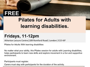 Free: Adult Pilates for Learning disabilities