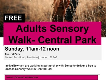 Free: Adult Sensory Walk - Central Park