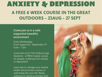 Free: 6 week gentle outdoor  yoga for anxiety and depression