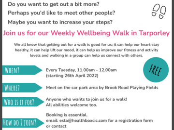 Free: Wellbeing Walk - Tarporley