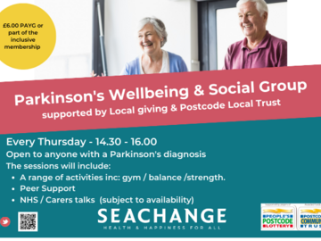 Free: Parkinson's Wellbeing and Social Group 