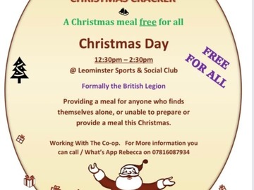 Free: Free Christmas Lunch Leominster 2022